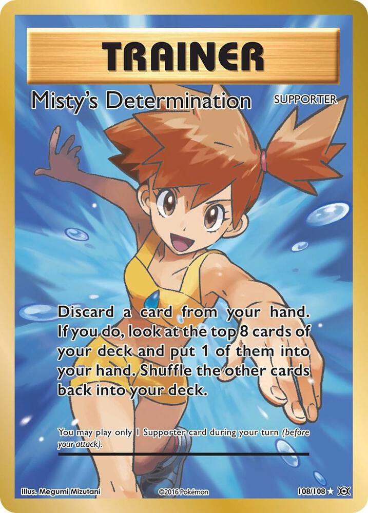 Misty's Determination (Full Art) 108/108 XY - Evolutions NM Holo