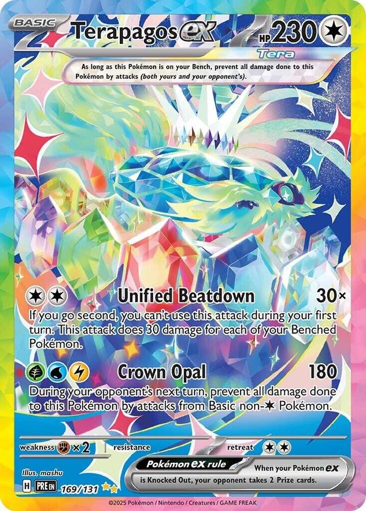 Terapagos ex Special Illustration Rare SV: Prismatic Evolutions 169/131 NM Holo