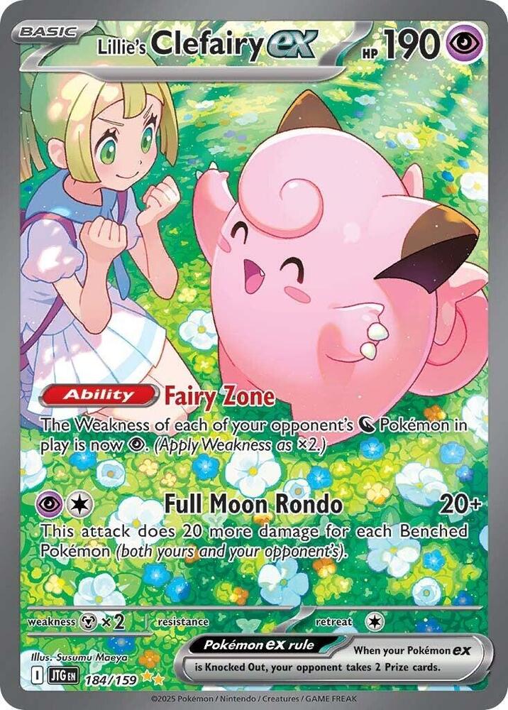 Lillie's Clefairy ex Special Illustration Rare SV09: Journey Together 184/159 NM Holo