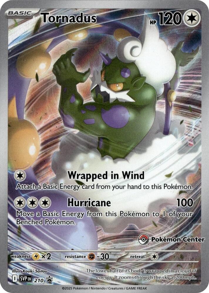 Tornadus - (Pokemon Center Exclusive) Promo SV: Scarlet & Violet Promo Cards 210 NM Holo