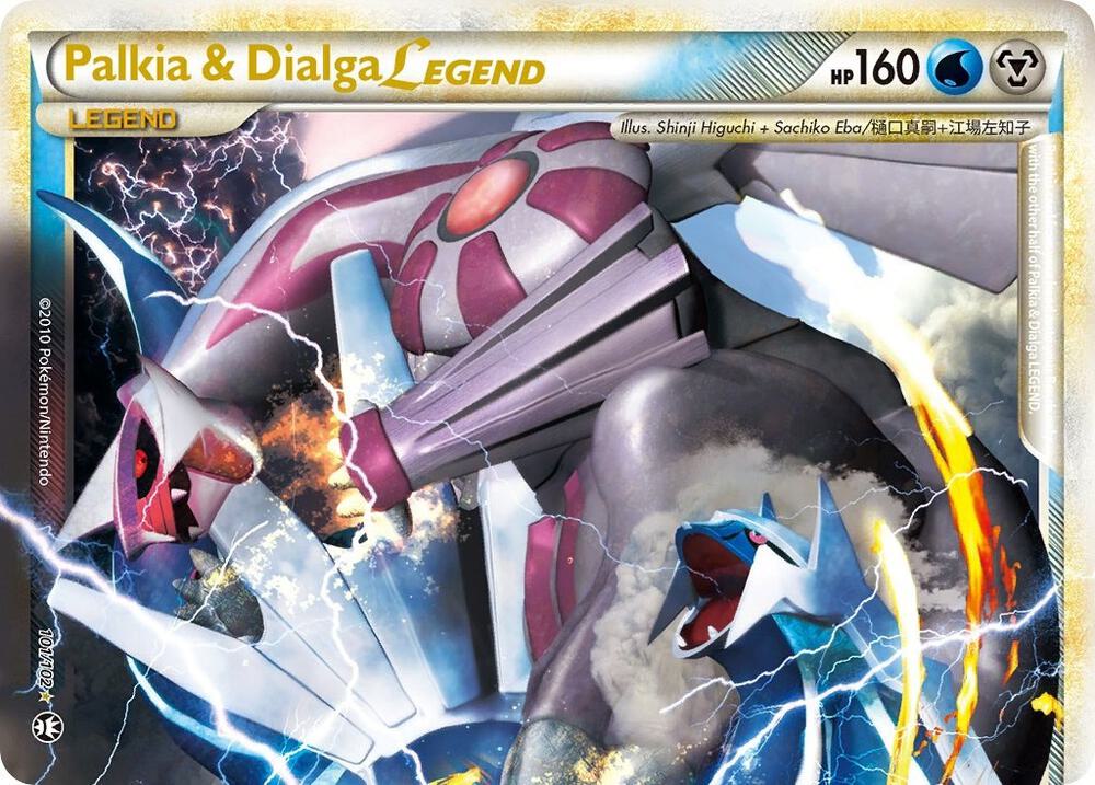 Palkia & Dialga Legend (Top) 101/102 Triumphant NM Holo