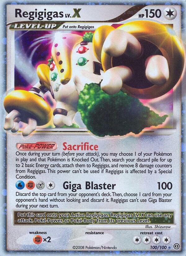 Regigigas LV.X Ultra Rare Stormfront 100/100 LP Holo