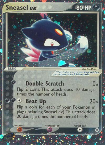 Sneasel ex Ultra Rare Ruby and Sapphire 103/109 MP Holo