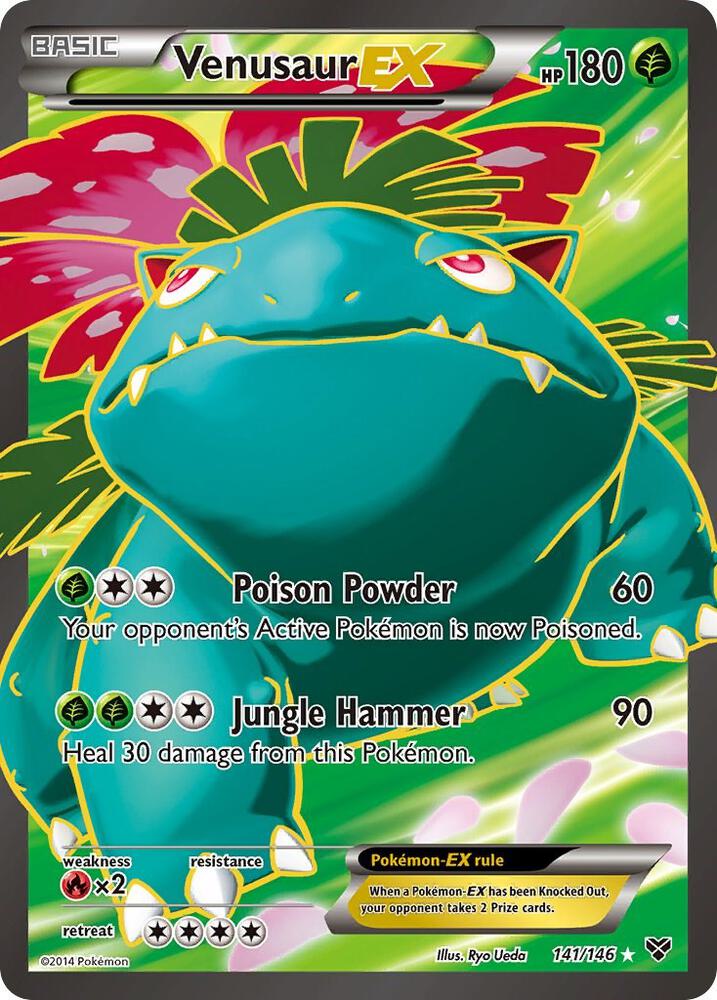Venusaur EX (141 Full Art) Ultra Rare XY Base Set 141/146 MP Holo