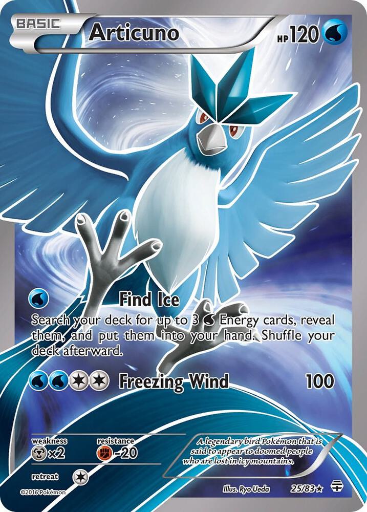 Articuno Holo Rare Generations 25/83 LP Holo