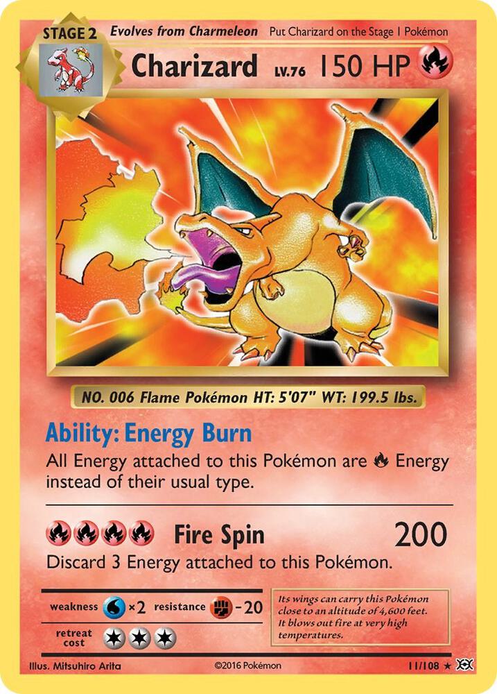 Charizard 11/108 XY - Evolutions NM
