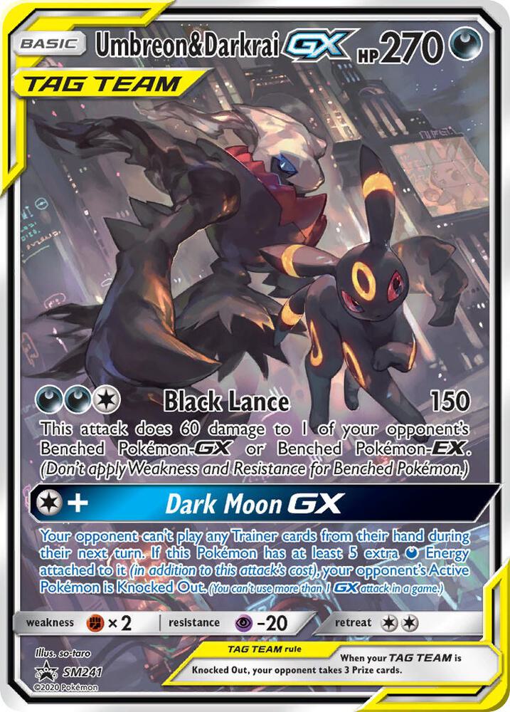 Umbreon & Darkrai GX SM241 SM Promos NM Holo