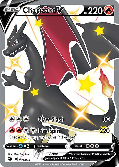Charizard V (Secret) Secret Rare Champion's Path 79/73 MP Holo