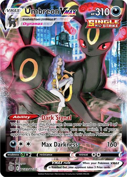 Umbreon VMAX Ultra Rare SWSH09: Brilliant Stars Trainer Gallery TG23/TG30 NM Holo