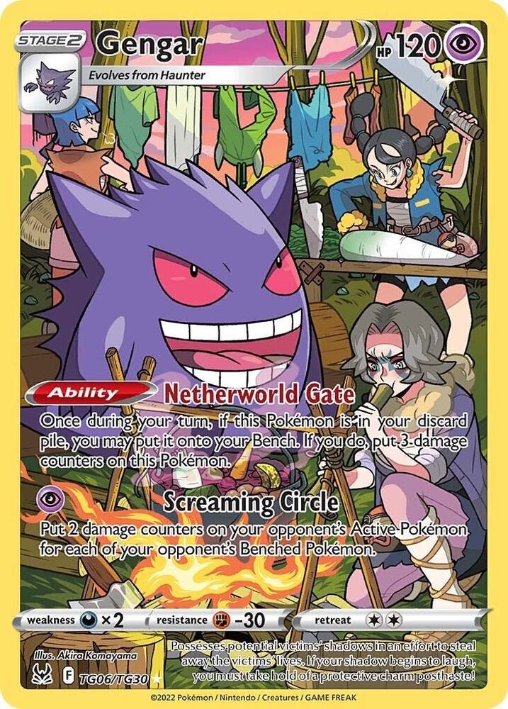 Gengar Ultra Rare SWSH11: Lost Origin Trainer Gallery TG06/TG30 NM Holo