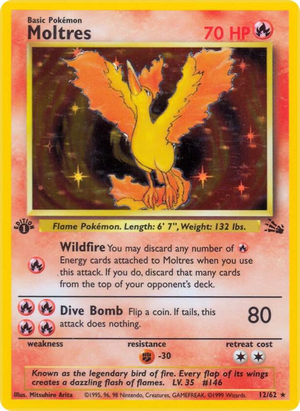 Moltres (12) 12/62 Fossil LP Unlimited