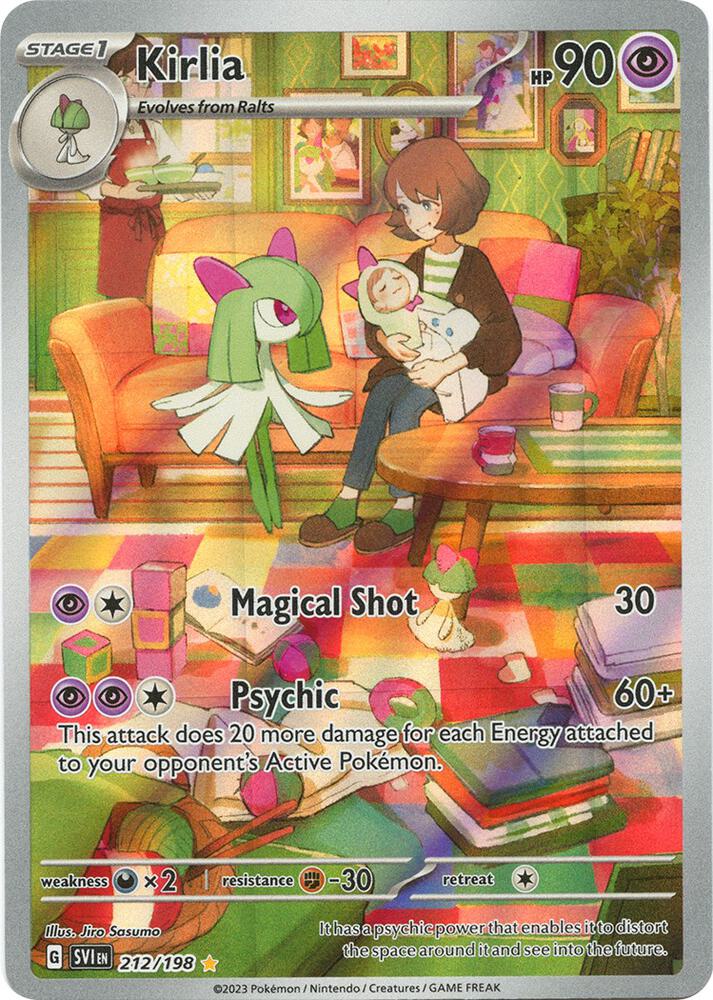 Kirlia Illustration Rare SV01: Scarlet & Violet Base Set 212/198 NM Holo