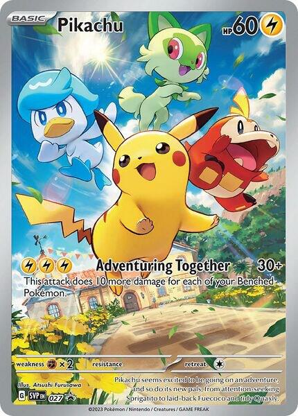 Pikachu Promo SV: Scarlet & Violet Promo Cards 027 NM Holo
