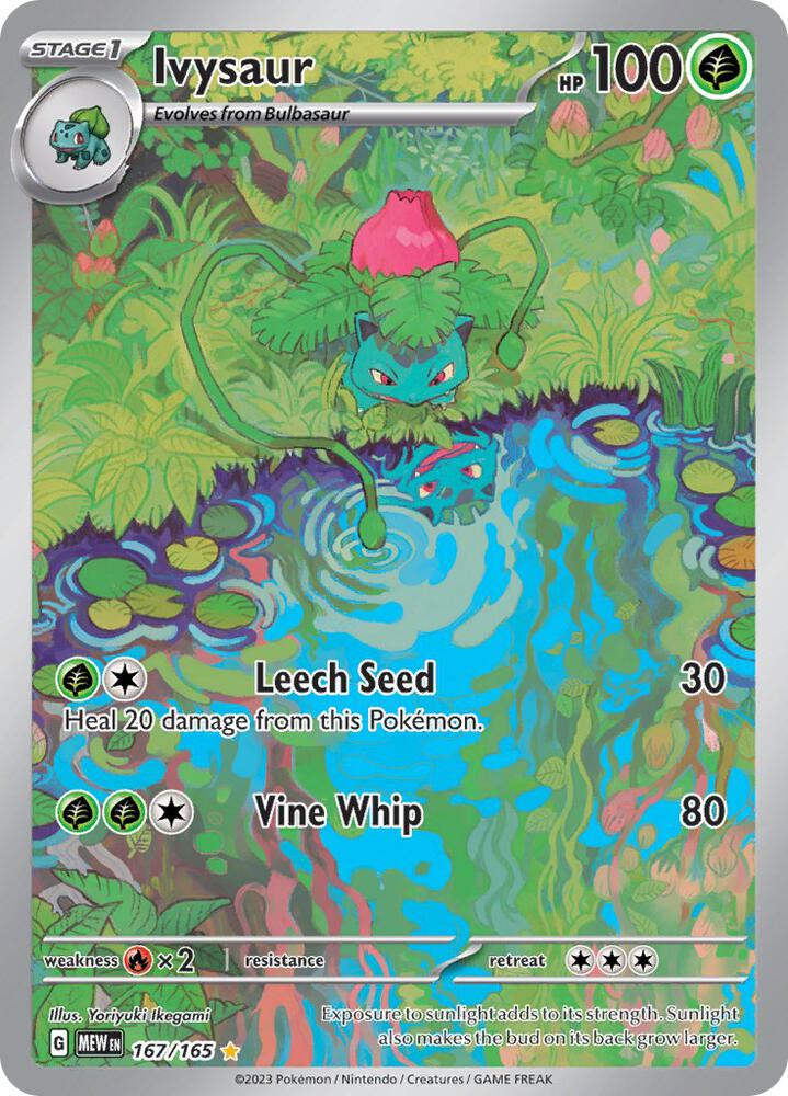 Ivysaur Illustration Rare SV: Scarlet & Violet 151 167/165 NM Holo