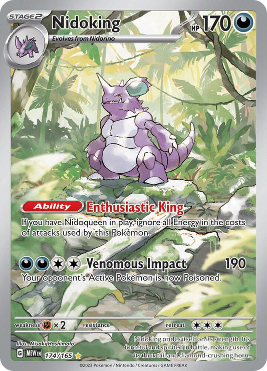 Nidoking 174/165 SV: Scarlet & Violet 151 NM Holo