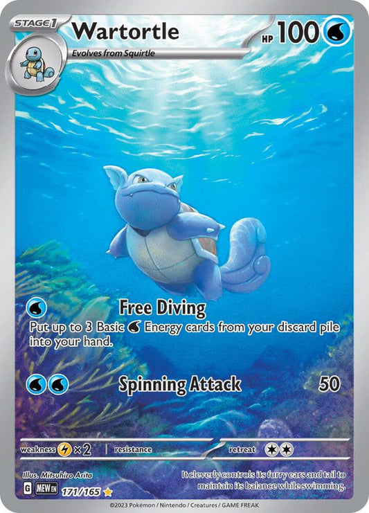 Wartortle 171/165 SV: Scarlet & Violet 151 NM Holo