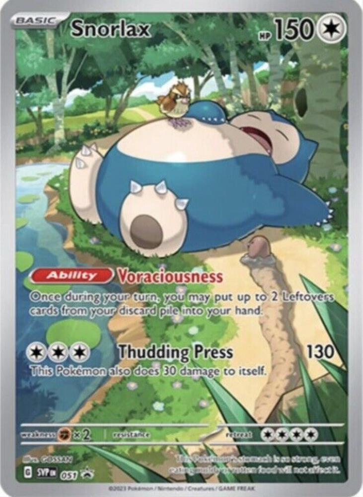 Snorlax 051 SV: Scarlet & Violet Promo Cards NM Holo