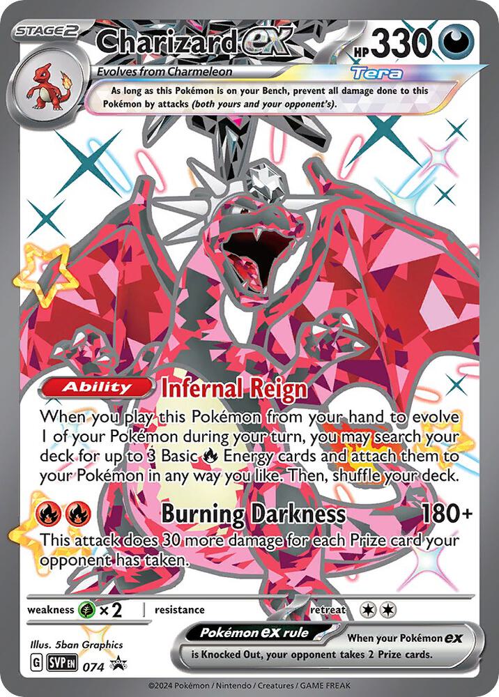 Charizard ex Promo SV: Scarlet & Violet Promo Cards 074 NM Holo