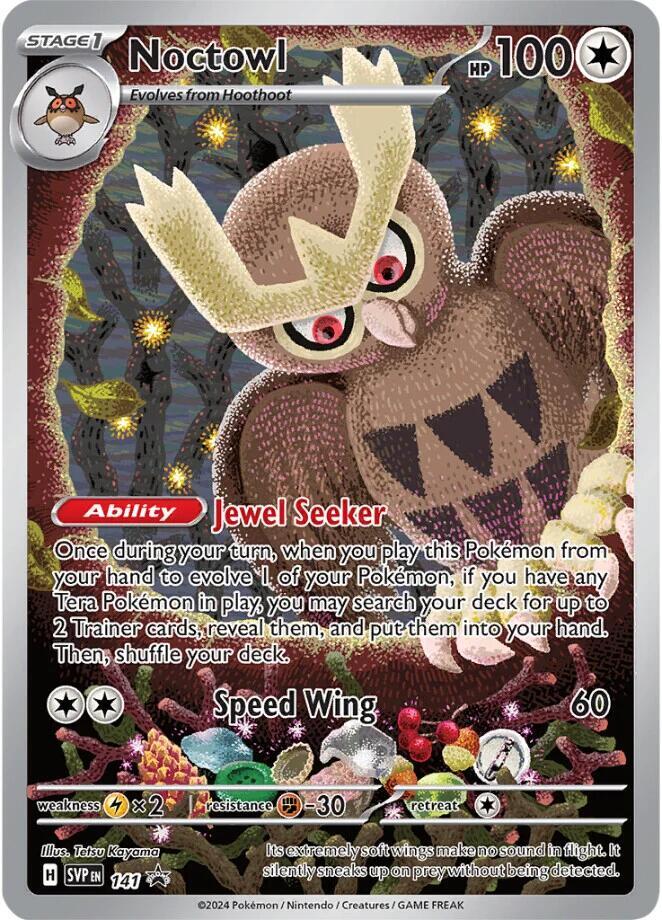 Noctowl Promo SV: Scarlet & Violet Promo Cards 141 NM Holo