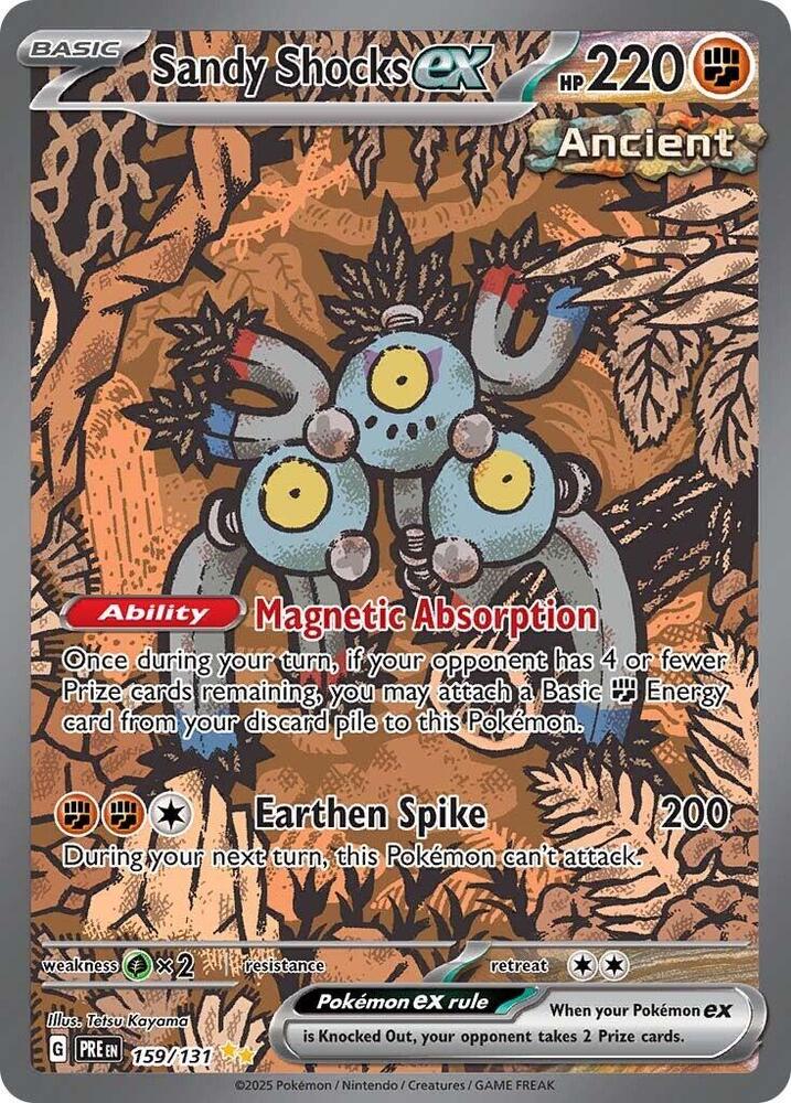 Sandy Shocks ex Special Illustration Rare SV: Prismatic Evolutions 159/131 NM Holo