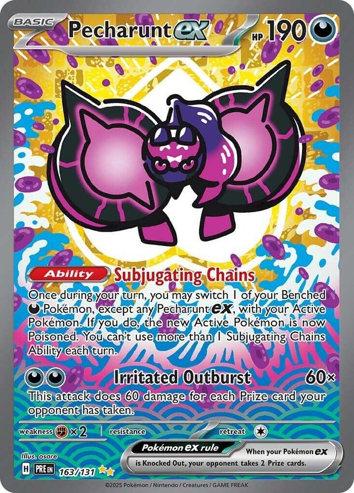Pecharunt ex Special Illustration Rare SV: Prismatic Evolutions 163/131 NM Holo