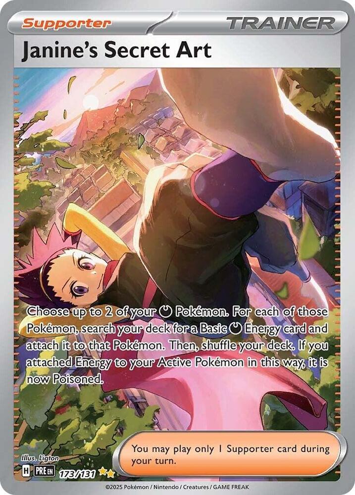 Janine's Secret Art Special Illustration Rare SV: Prismatic Evolutions 173/131 NM Holo