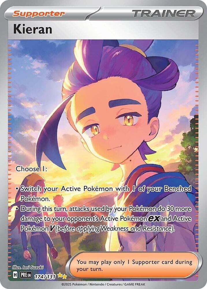 Kieran Special Illustration Rare SV: Prismatic Evolutions 174/131 NM Holo