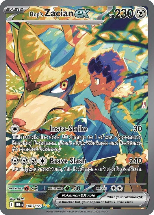 Hop's Zacian ex 186/159 SV09: Journey Together NM Holo