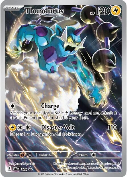 Thundurus Promo SV: Scarlet & Violet Promo Cards 209 NM Holo