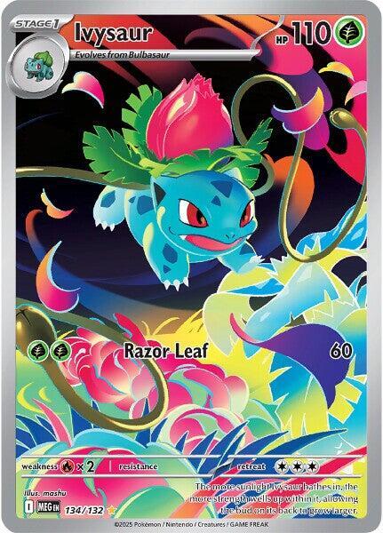 Ivysaur Illustration Rare ME01: Mega Evolution 134/132 NM Holo