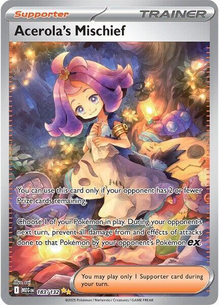 Acerola's Mischief Special Illustration Rare ME01: Mega Evolution 183/132 NM Holo