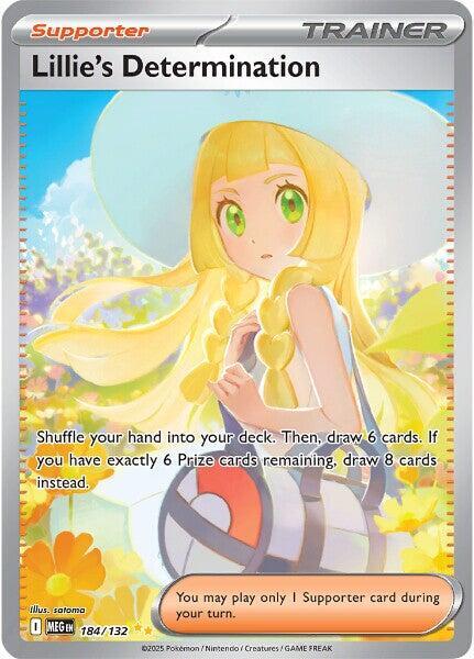 Lillie's Determination Special Illustration Rare ME01: Mega Evolution 184/132 NM Holo