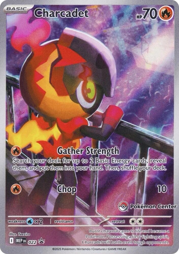 Charcadet - (Pokemon Center Exclusive) Promo ME: Mega Evolution Promo 022 NM Holo