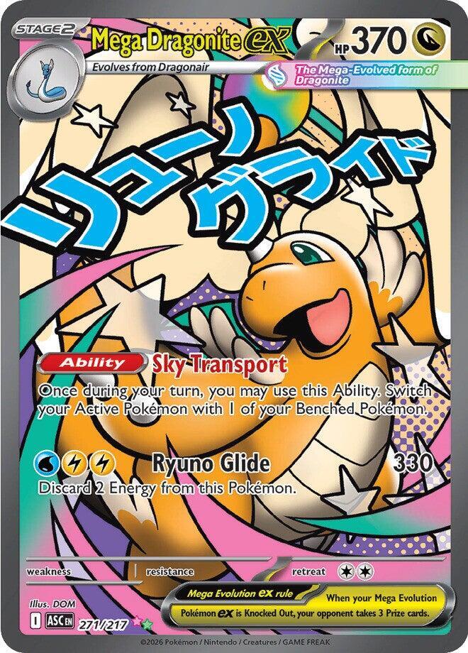 Mega Dragonite ex Mega Attack Rare ME: Ascended Heroes 271/217 NM Holo
