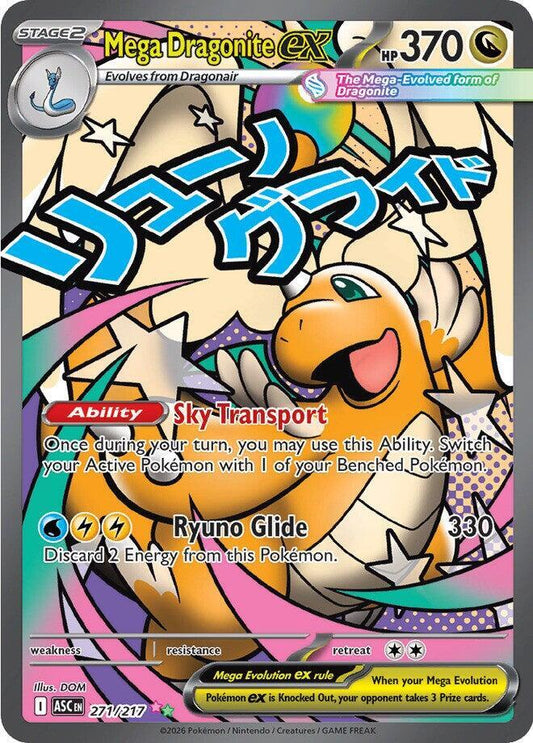 Mega Dragonite ex 271/217 ME: Ascended Heroes NM Holo