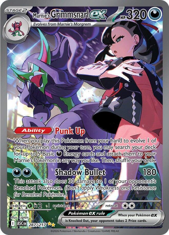 Marnie's Grimmsnarl ex Special Illustration Rare ME: Ascended Heroes 287/217 NM Holo