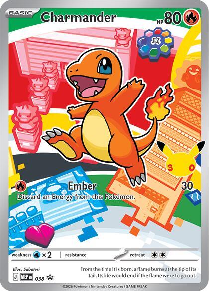 Charmander Promo ME: Mega Evolution Promo 038 NM Holo