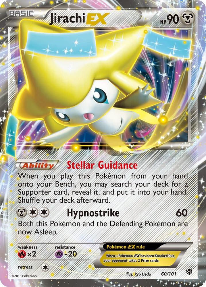 Jirachi EX Ultra Rare Plasma Blast 60/101 LP Holo