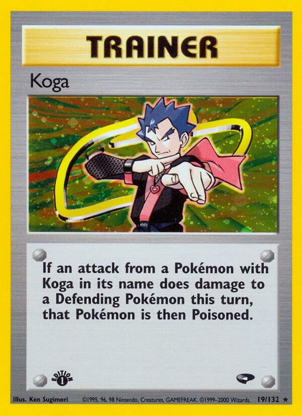 Koga (19) 019/132 Gym Challenge MP Unlimited Holo