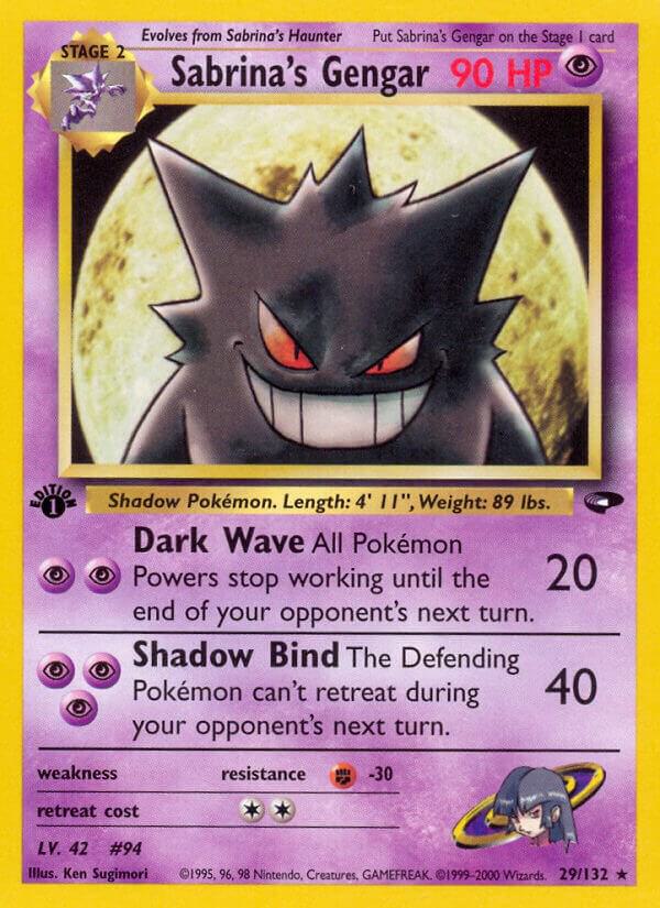 Sabrina's Gengar 029/132 Gym Challenge LP Unlimited