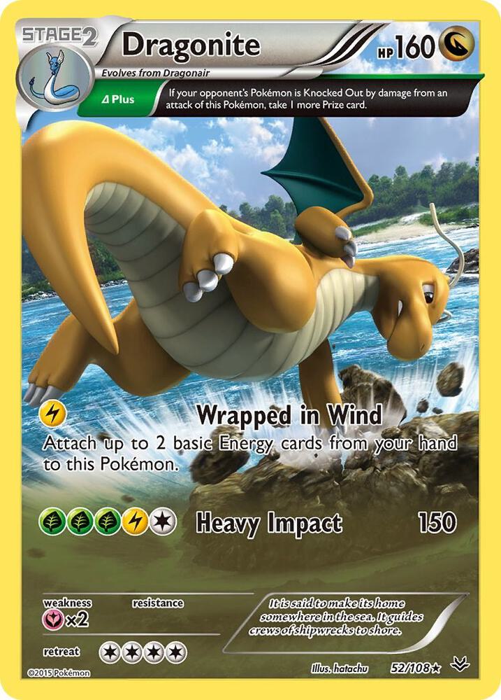 Dragonite (52 Delta) 52/108 XY - Roaring Skies NM