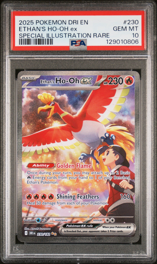 PSA 10 - Ethan's Ho-Oh ex #230 English Destined Rivals