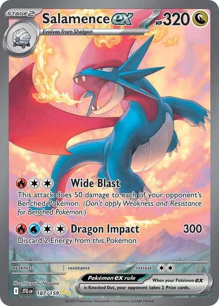 Salamence ex - 187/159 - SV09: Journey Together (JTG)